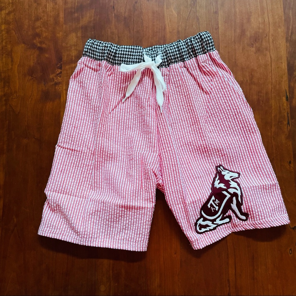 Texas A&M Seersucker Swim Trunks